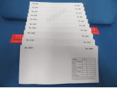 Auftragsschein / Abholschein 1 Block 100 Blatt / 10 Block 1000 Blatt nummeriert 1 bis 1000  Art.Nr. 278405